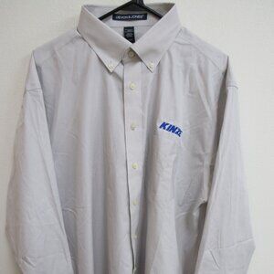 NWOT Kinze Off-White Long Sleeve Button Down Devon & Jones Shirt 2XL